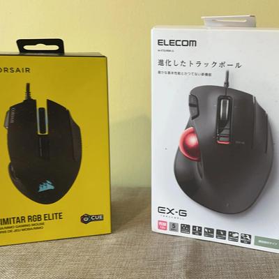Corsair Gaming Mouse And Elecom Trackball (NIB)