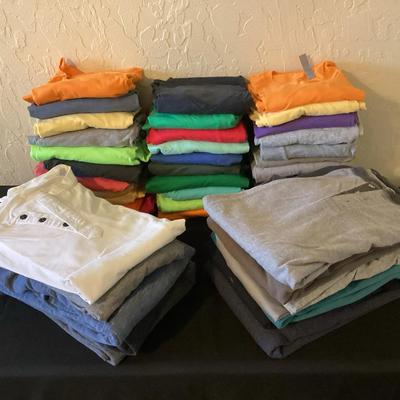 X-tra Large V-Neck T’s And Tall Large Long Sleeve Henely’s