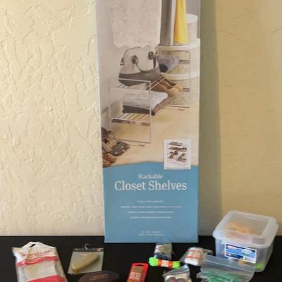 Brand New Stackable Closet Shelves, New Gel Insoles Plus New Shoe Laces