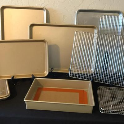Nordic Ware Cookie Sheets, Bake Pan, Cooling Racks And More