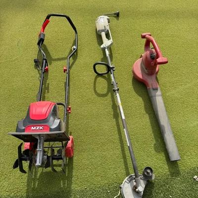 MZK Tiller, Toro Ultra Blower, And A Ryobi Trimmer Plus