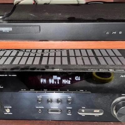Yamaha Receiver, And Ultra HD Blue Ray DVD Player