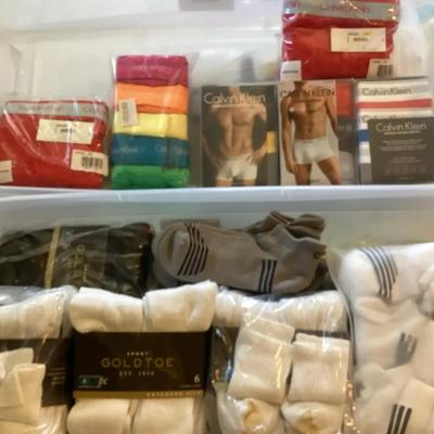 Brand New Gold Socks And Brand New Calvin Klein Underwear