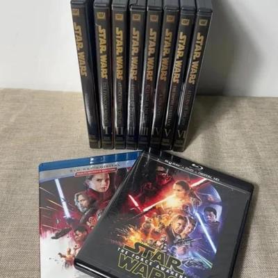 Star Wars DVDs And Blue Rays 