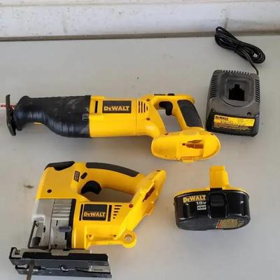 DeWalt Jig Saw, Reciprocating Saw, Battery, Charger