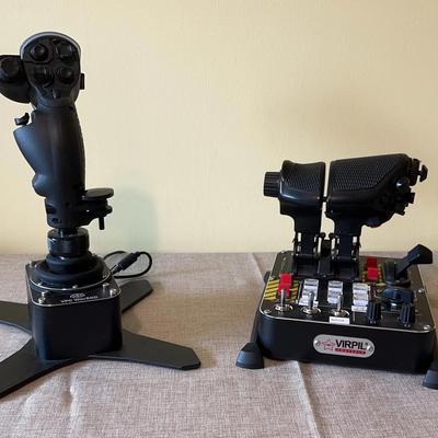 VIRPIL VPC MongoosT-50CM3 Throttle, And VPC WarBRD flightstick. (Flight Simulation Controllers)