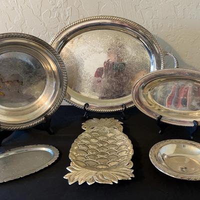 Silver-plated Platters And Serving Bowls