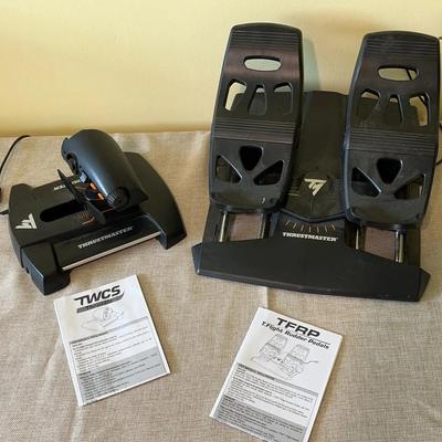 T. Flight Rudder Pedals And TWCS Throttle