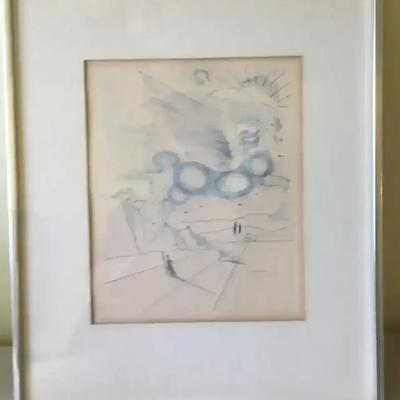 “Pegasus In Flight” Reproduction  In Silver Frame