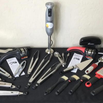 Catering Utensils Ready! Tongs, Basting Brushes, Knife Sharpers And More