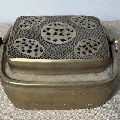 Vintage Chinese Brass Hand Warmer