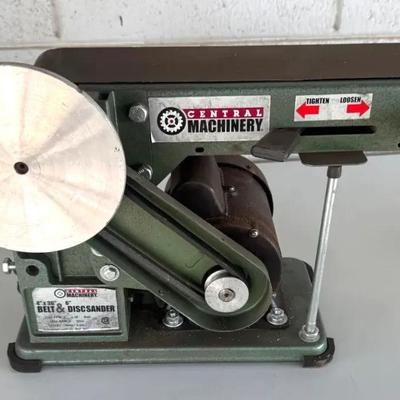 Central Machinery Belt And Disc Sander