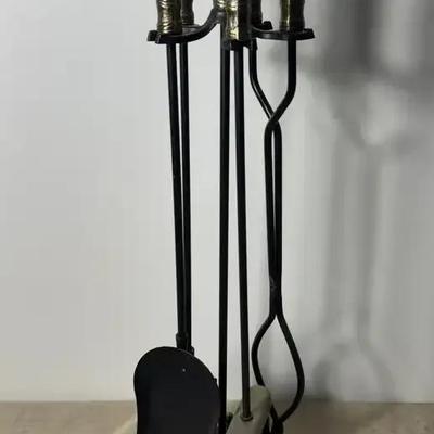 Cast Iron Fireplace Set 