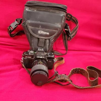 Minolta Camera And Bag