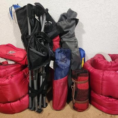 Camp Chairs And Sleeping Bags