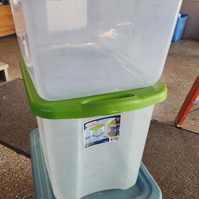 Three Storage Totes