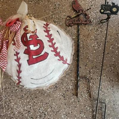 Cardinals Baseball Decor & Tractor Yard Decor