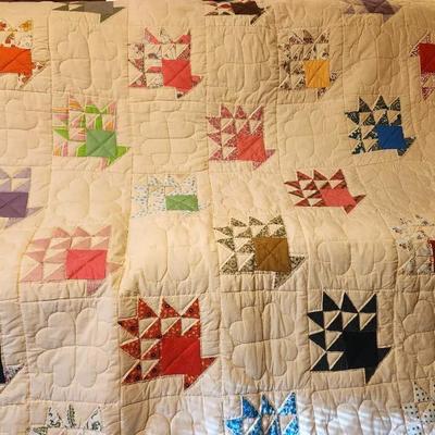 Handcrafted Basket Pattern Quilt 