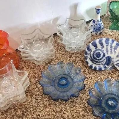 Colored Glass And Cats