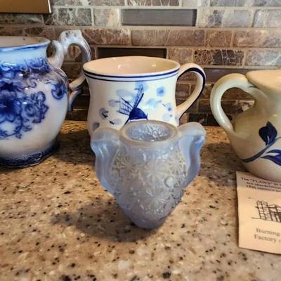 Miniature Collectibles & Cobalt Blue Pottery 