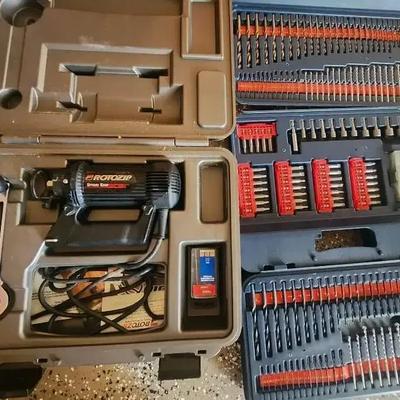 Roto Zip Spiral Saw & Ryobi Interlocking Drill Bit Set
