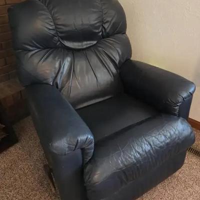 Nave Blue Rocking Recliner
