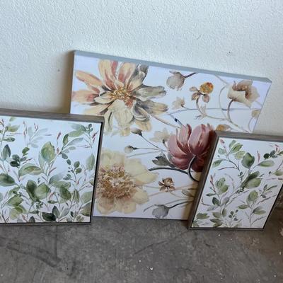Three Floral Prints