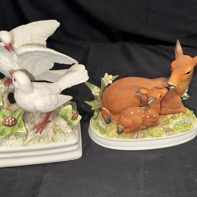 Porcelain Deer And Birds