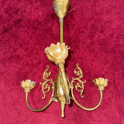 Vintage Brass Chandelier #2