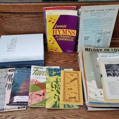 Rs133 vintage sheet music and hymnals mystery lot
