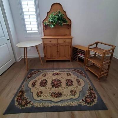 Rs118 assorted furniture and rug