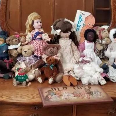 Rs132 vintage dolls and bears and more