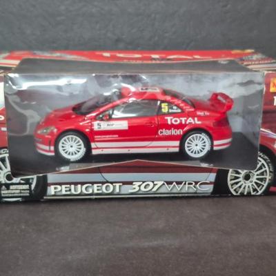 1:18 Die Cast Metal Maisto 2004 #5 Marcus Grönholm Total Clarion Racing Peugeot 307 WRC - In Original Box