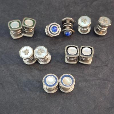 Vintage Snap Link Cufflinks - 6 Pair in All