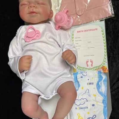 reborn baby doll sculpted by artist Joanna Kazmierczak
