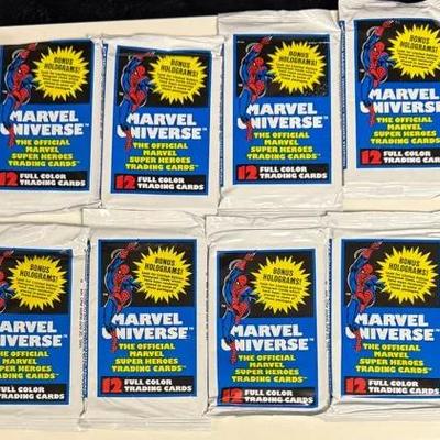 12 Sealed 1990 Impel Marvel Universe Series 1 Trading Card Packs