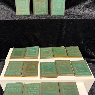 1920s Little Leather Library Collection: 38 Miniature Classic Books