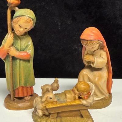 Vintage ANRI Nativity Figurines  