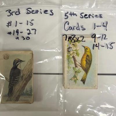 25 Bird Trading Cards 3rd Series 15 Bird Trading Cards 5th Series  