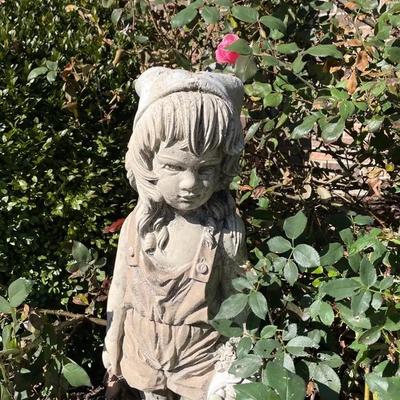 Outdoor Concrete Statue Of Girl