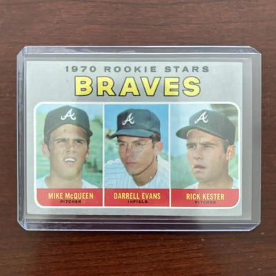 1970 Topps Baseball Card. Darrell Evans Rookie Card. Card #621