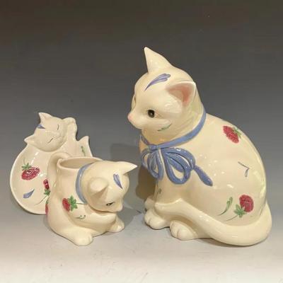 Lenox “Poppies On Blue” Vase, Cookie Jar And Plate