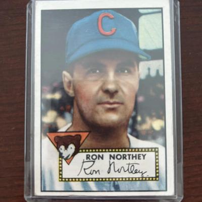 1952 Topps Baseball Card. Ron Northey - Chicago Cubs. Card #204