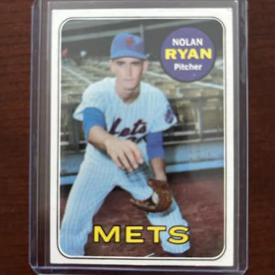 1969 Topps Baseball Card. Nolan Ryan - New York Mets. Card #533
