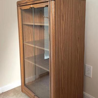 Wood Audio Component Cabinet