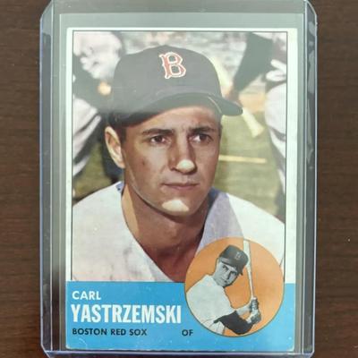 1963 Topps Baseball Card. Carl Yastrzemski - Card #115