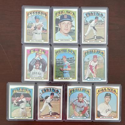 1972 Topps Baseball Cards. High Number Series Cards