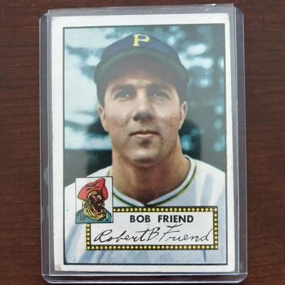 1952 Topps Baseball Card. Bob Friend - Pittsburgh Pirates. Card #233