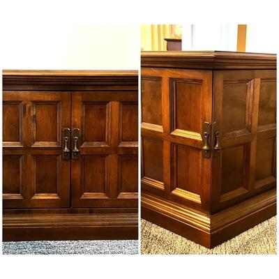 Ethan Allen Classic Manor Solid Maple Side Cabinets (2)