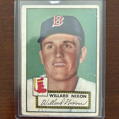 1952 Topps Baseball Card. Willard Nixon - Boston Red Sox. Card #269